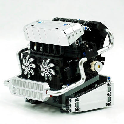 Trilumity Building Block Set: Motorised Inline-6 BMW Engine | German Performance Legend (743-Piece)
