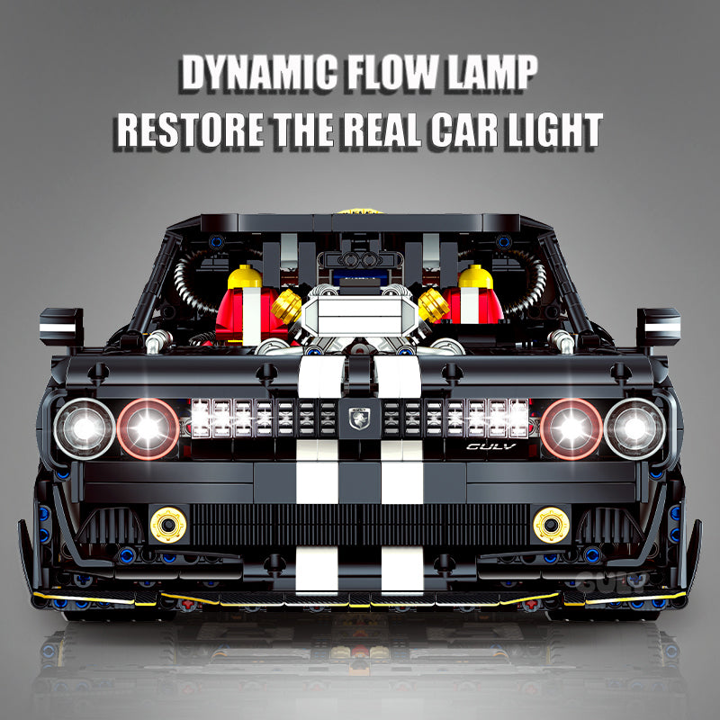 Trilumity Motorized Building Block Set: 1: 8 Dodge Challenger with Remote Control (3751-Piece)