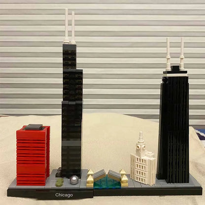 MOC Building Block Set: Chicago Skyline, Model 22888