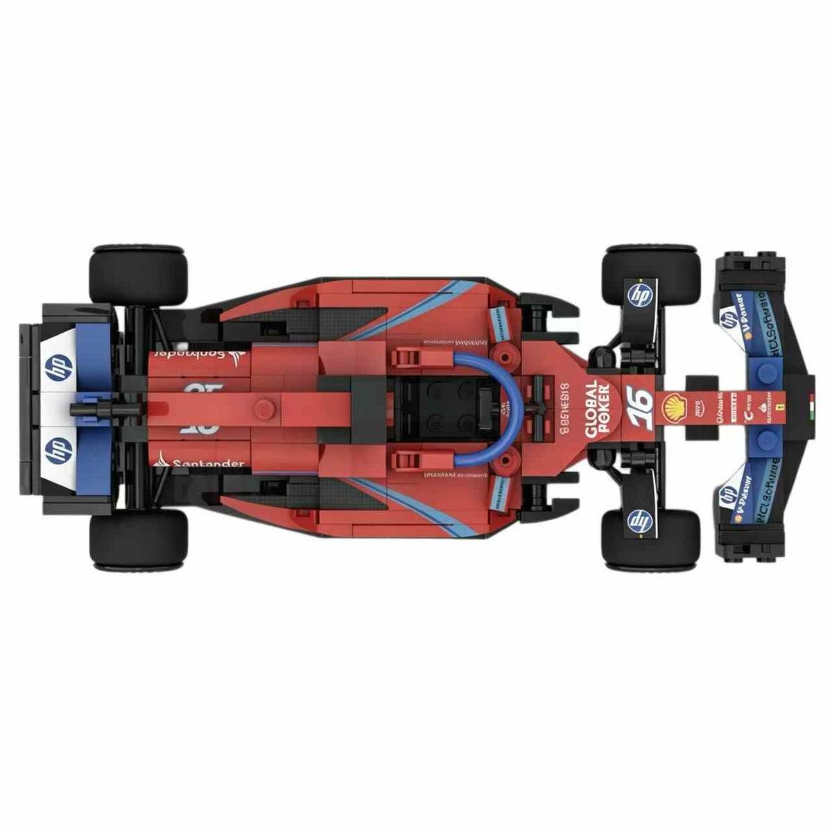 Trilumity Building Block Set: 1:24 Ferrari Sf24 F1 Racing Car | Includes a Complete Set of Stickers (291Piece)