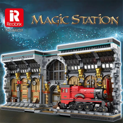 Reobrix MOC Building Block Set: Harry Potter MOC Movie Magic Station, Model RE66031