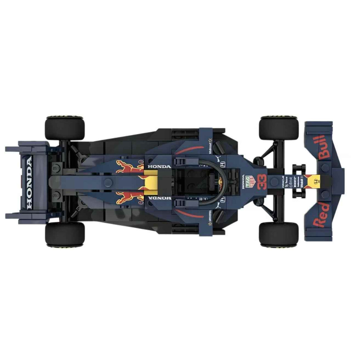Trilumity Building Block Set: 1:24 Red Bull Rb16b F1 Car | Includes a Complete Set of Stickers (255Piece)