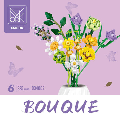 MORK MOC Building Block Set: Flower Bouquet, Model 034002