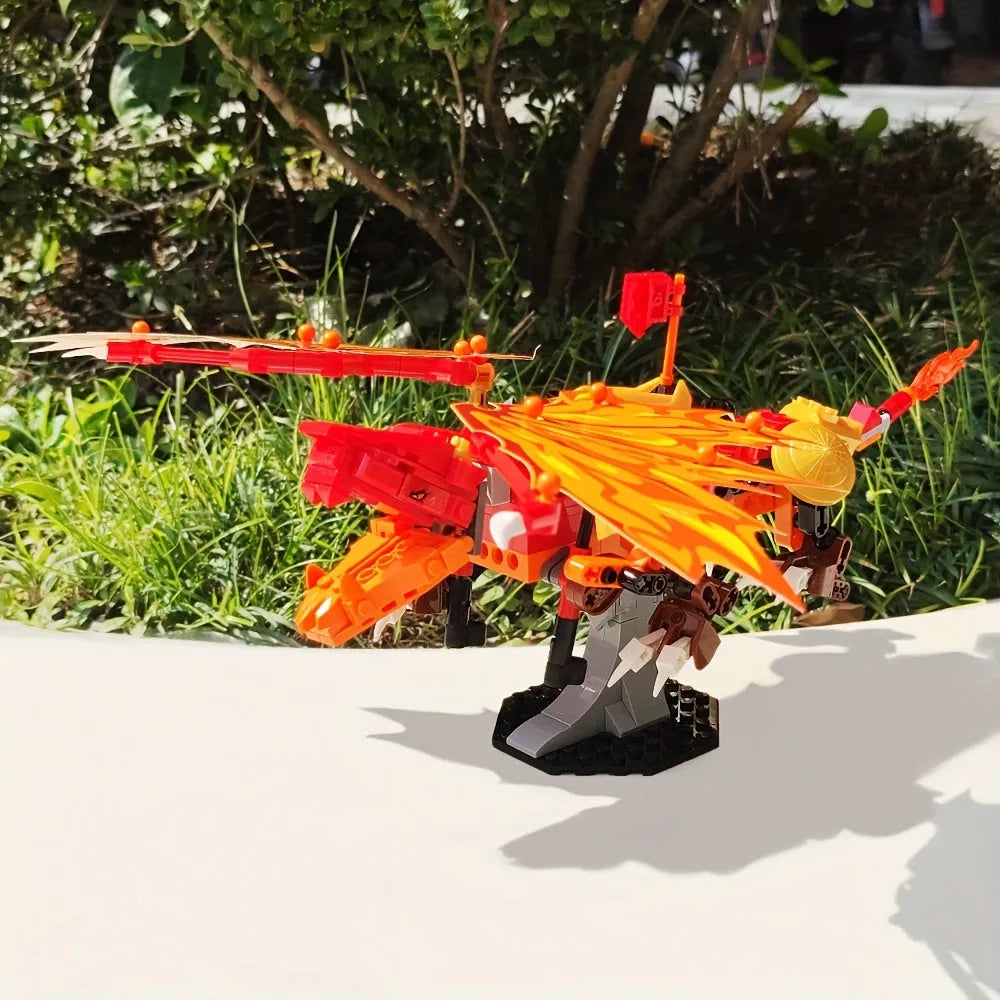 JieStar MOC Building Block Set: Movie Fire Dragon, Model JJ9019
