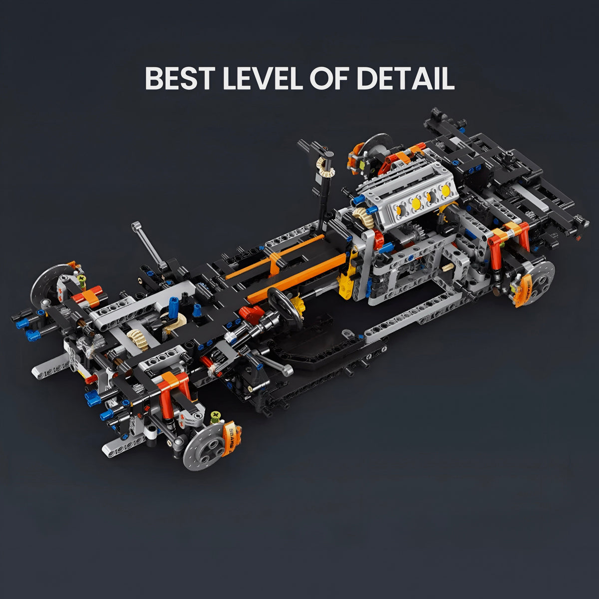Trilumity McLaren Sabre Sharpens the Supercar - A Precision Superbuild Building Block Set, 1:8 Scale, Remote Control, 3,862-Piece