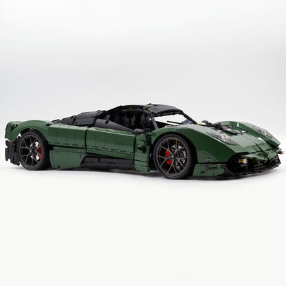 Trilumity Building Block Set: 1:8 Pagani Utopia Custom Avocado Green Paint – The Ultimate V12 Italian Hypercar (4688-Piece)