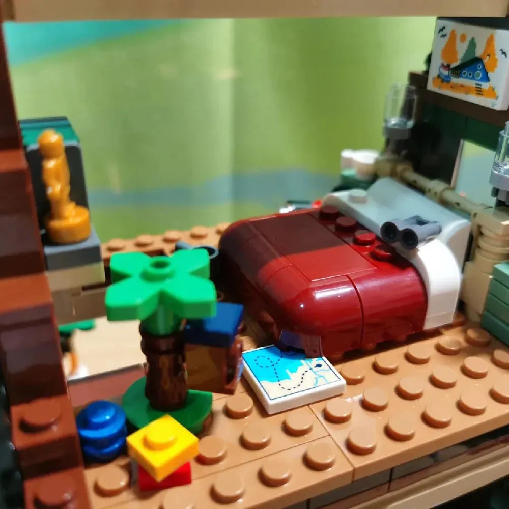 MOC Building Block Set: A Frame Cabin, Model 67001