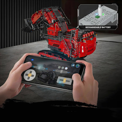 Trilumity Heavy Duty Excavator Building Block Set, Remote Control, 4,767-Piece
