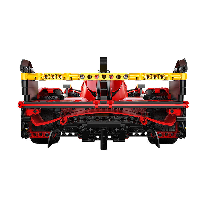 Trilumity Building Block Set: 1: 10 Le Mans Flame Supercar, Racing Aerodynamic Lines (1518-Piece)