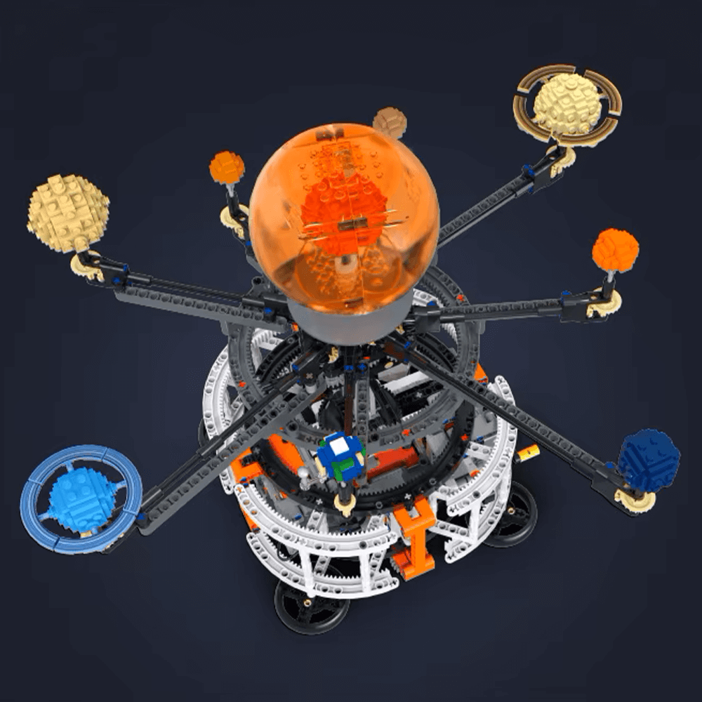 Trilumity Motorised Rotating Solar System Building Block Set, 1,282-Piece