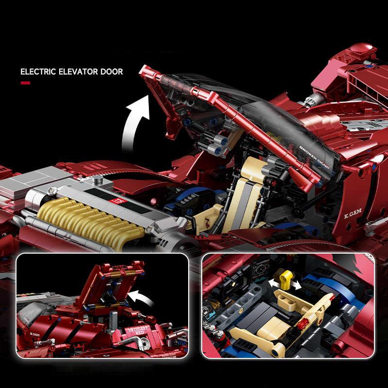 Trilumity Building Block Set: 1:8 Brocken Gigant, Removable Motorized Tusks, Motorized Door(3928-Piece)