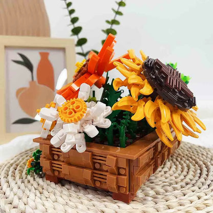 JieStar MOC Building Block Set: Creeper Plant Potted, Model JJ9034