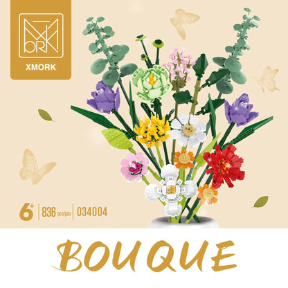 MORK Building Block Set: Flower Bouquet, Model 034004
