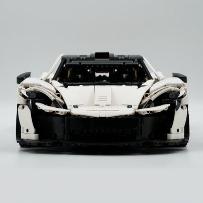 Trilumity Building Block Set: 1: 8 The Ultimate British Hybrid Hypercar | White Custom Edition(3893-Piece)