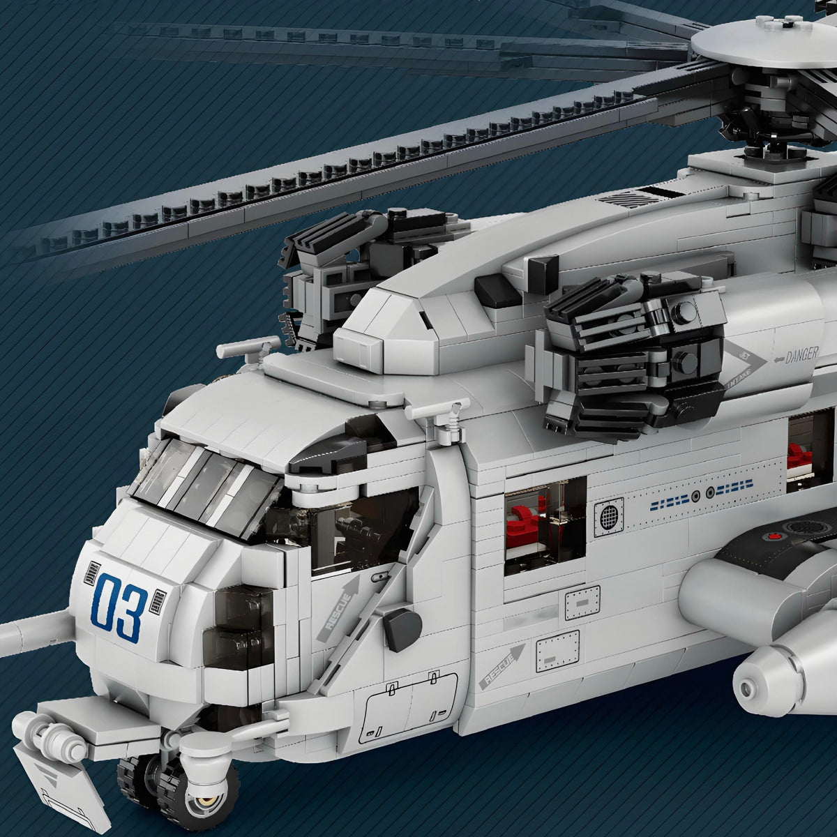 Trilumity CH-53 Transport Helicopter (2192 Pieces） Building Block Set, 2,192-Piece