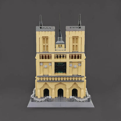 Wange MOC Building Block Set: Paris Notre Dame Cathedral, Model 5210
