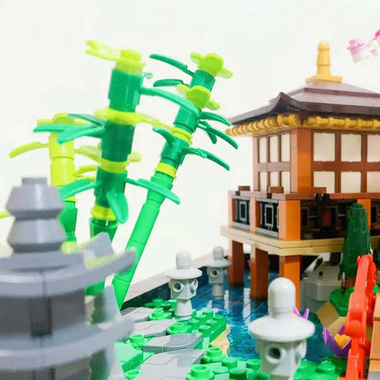 MOC Building Block Set: Tranquil Garden, Model 4488