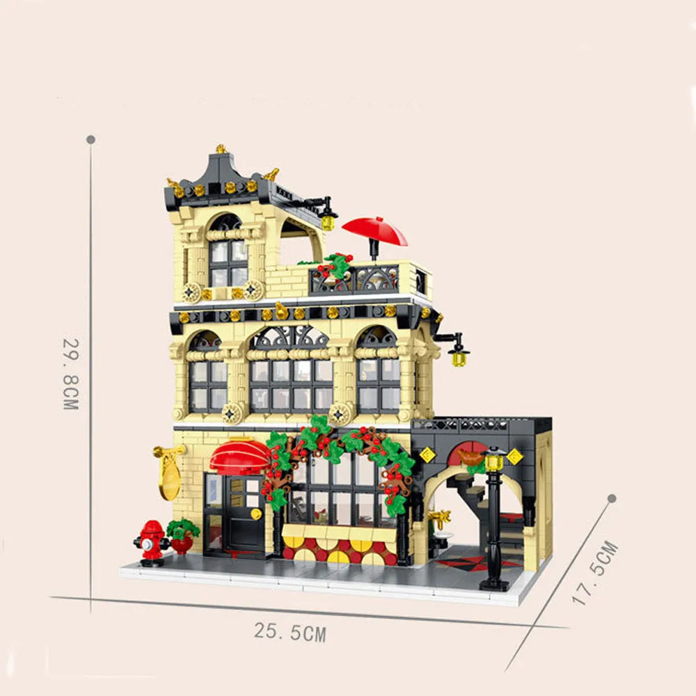 MORK MOC Building Block Set: Restaurant Block Module, Model 20114