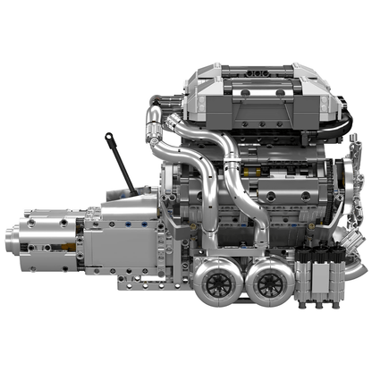 Trilumity Building Block Set: Motorised Hypercar W16 Engine & Gearbox (2024-Piece)