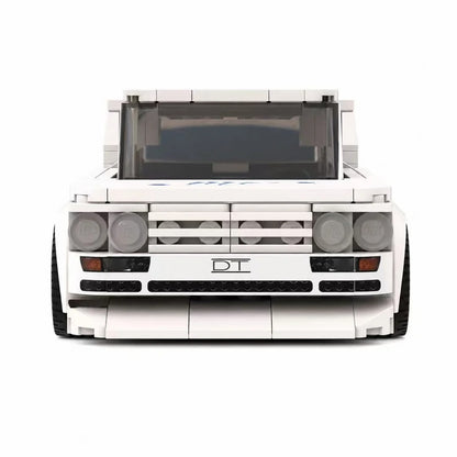 Trilumity Building Block Set: Blue & White Volkswagen Jetta | Includes a complete set of stickers| 239Piece