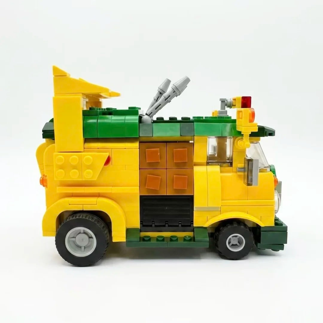 Trilumity MOC Building Block Set: Turtle Van Party Wagon | MOC-125660 | 491Piece