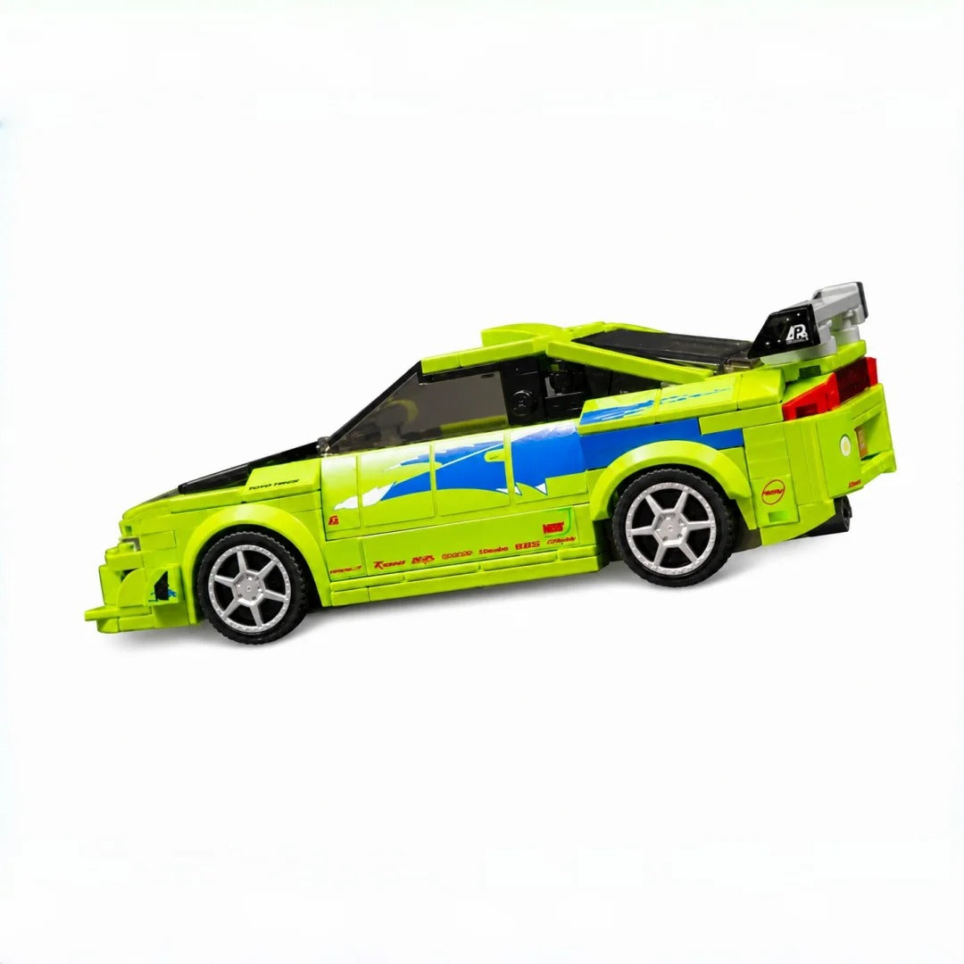 Trilumity Building Block Set: 1995 Mitsubishi Eclipse | Includes A Complete Set of Stickers| 459Piece