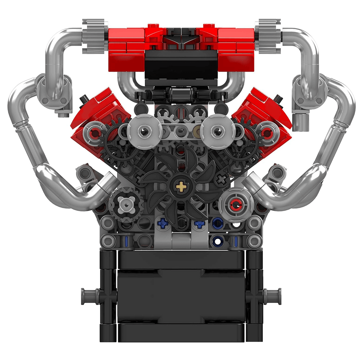 Trilumity Building Block Set: Motorised Italian V8 Engine (750-Piece)