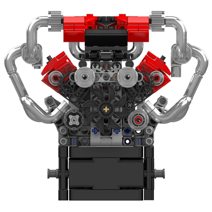 Trilumity Building Block Set: Motorised Italian V8 Engine (750-Piece)