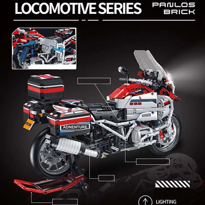 Panlos MOC Building Block Set: BMW R1250 Super Motorcycle, Model 672109