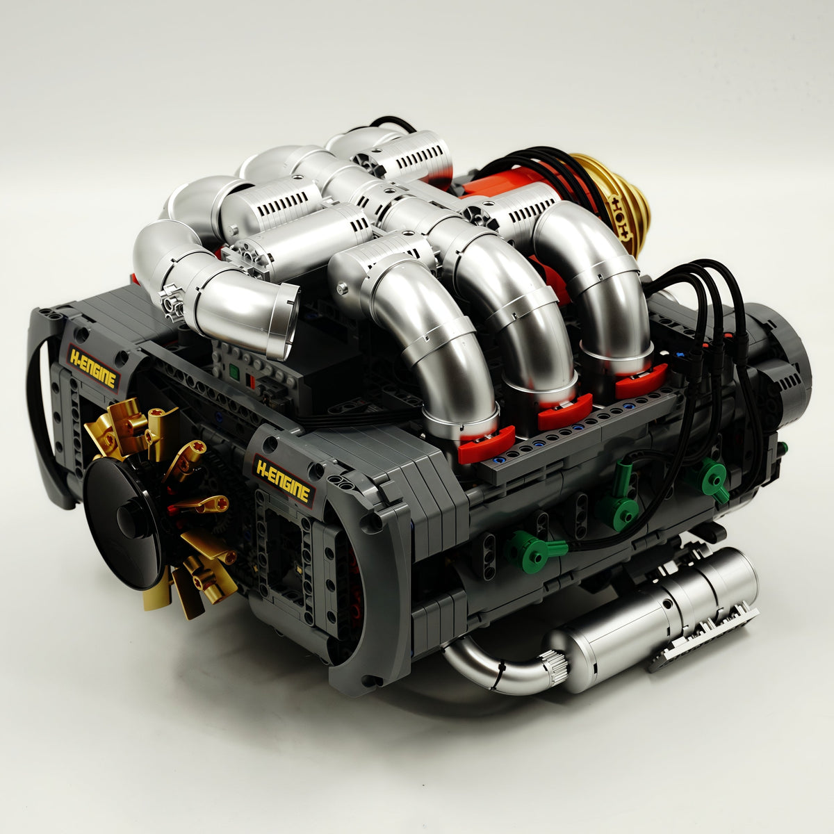 Trilumity Building Block Set: Motorised Flat 6 Engine (2376-Piece)
