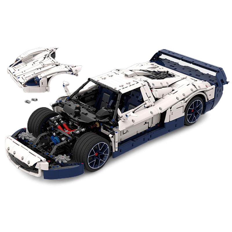 Trilumity Building Block Set: The Ultimate 1:8 Maserati Mc12 Hypercar (3975Piece)