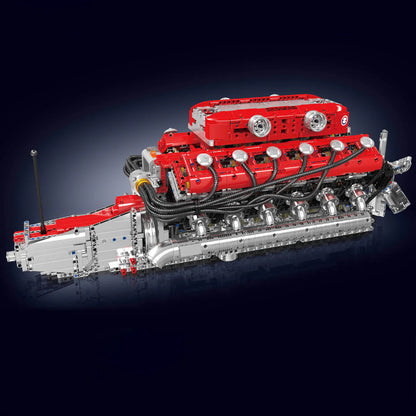 Trilumity Motorized Building Block Set: The Ultimate Lamborghini V12 Engine & Gearbox (3472-Piece)