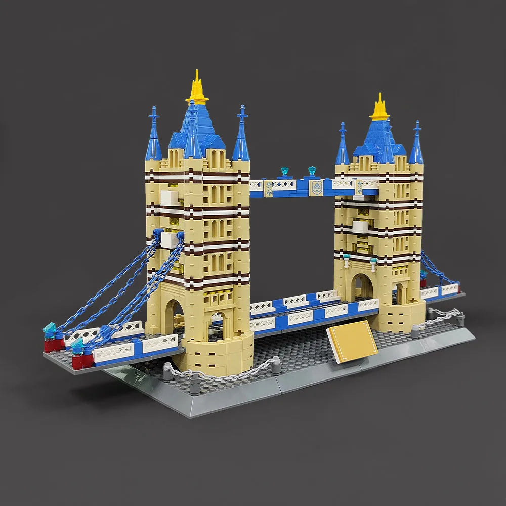 Wange MOC Building Block Set: London Tower Bridge, Model 5215