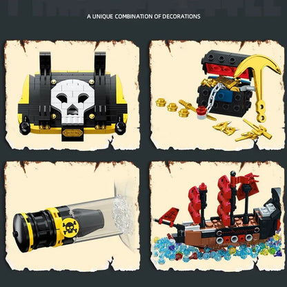 JieStar Building Block Set: Ship In A Bottle, Model JJ9026