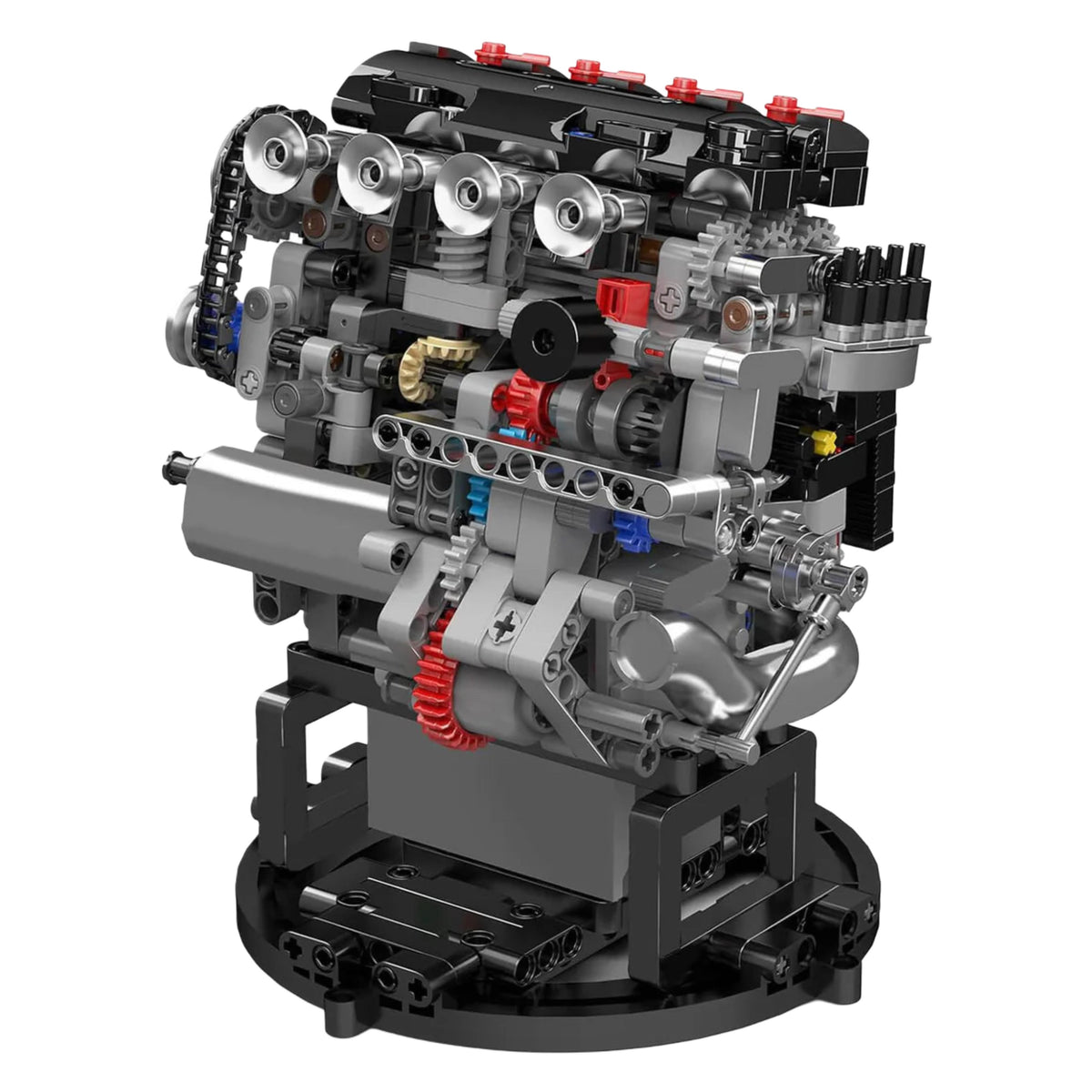 Trilumity Motorized Building Block Set: Jdm Vvt Performance Engine | Variable Valve Timing Engine Model | 772-Piece