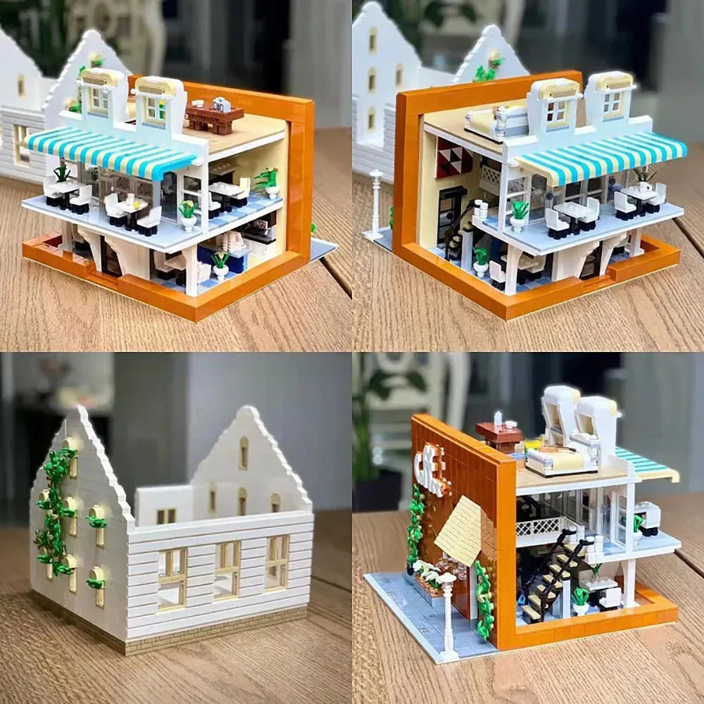 MORK MOC Building Block Set: Upside Down Cafe, Model 10209