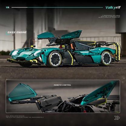 Trilumity Building Block Set: 1: 8 Aston Martin Valkyrie Hypercar (3869-Piece)