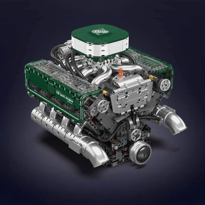 Trilumity Building Block Set: Motorised V8 Tank Engine (2250-Piece)