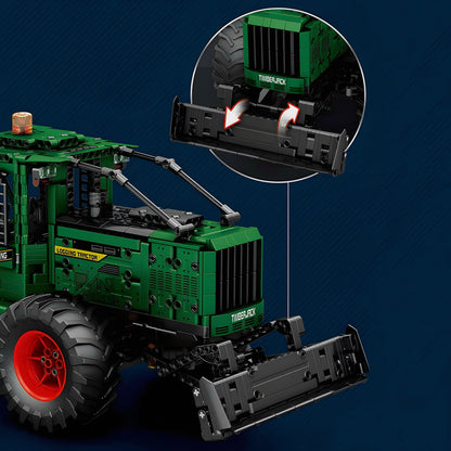 Trilumity Log Skidder Tractor Building Block Set, Remote Control, 1,741-Piece