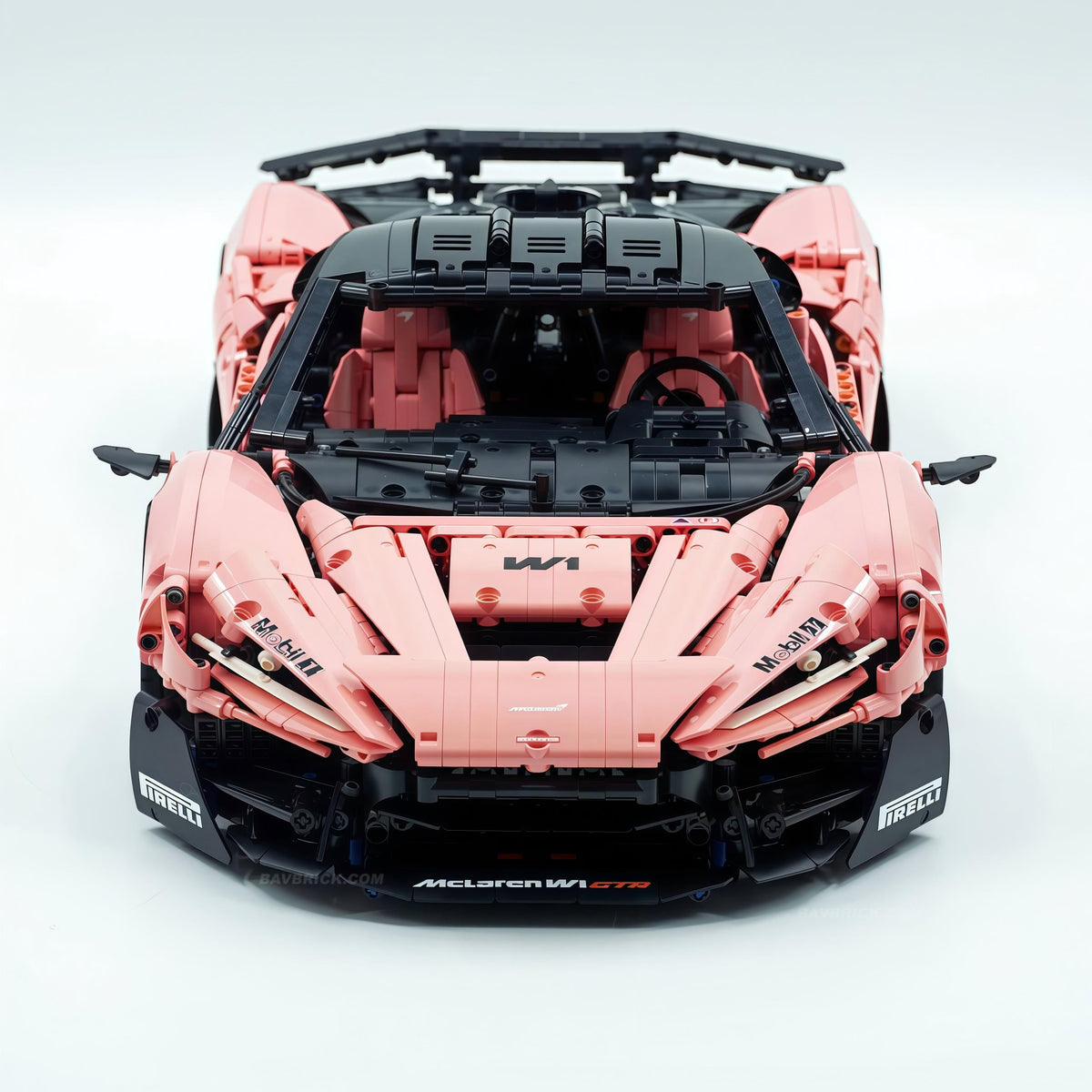 Trilumity Motorized Building Block Set: 1:8 The Ultimate British Woking Hypercar | Misty Rose Custom Edition | Shipped in Original Gift Box