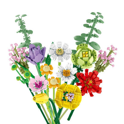 MORK MOC Building Block Set: Flowers Bouquet, Model 034003