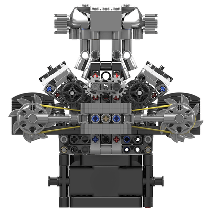 Trilumity Building Block Set: Motorised British Mcl Supercar V8 Engine (737-Piece)