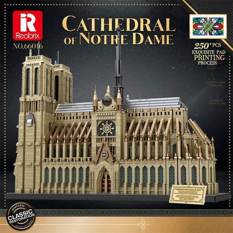 Reobrix Building Block Set: Cathedral Of Notre Dame, Model R66016