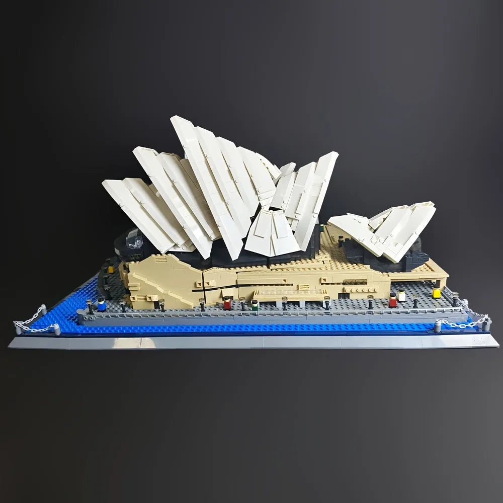 Wange MOC Building Block Set: Famous Sydney Opera House, Model 8210