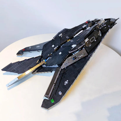 JieStar MOC Building Block Set: Stealth Aircraft F-117A Nighthawk, Model 58058