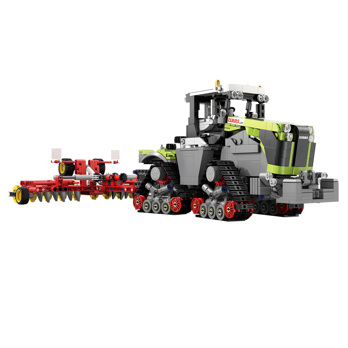 Trilumity Claas Xerion 5000 Tractor Building Block Set, 1:32 Scale, 1,335-Piece