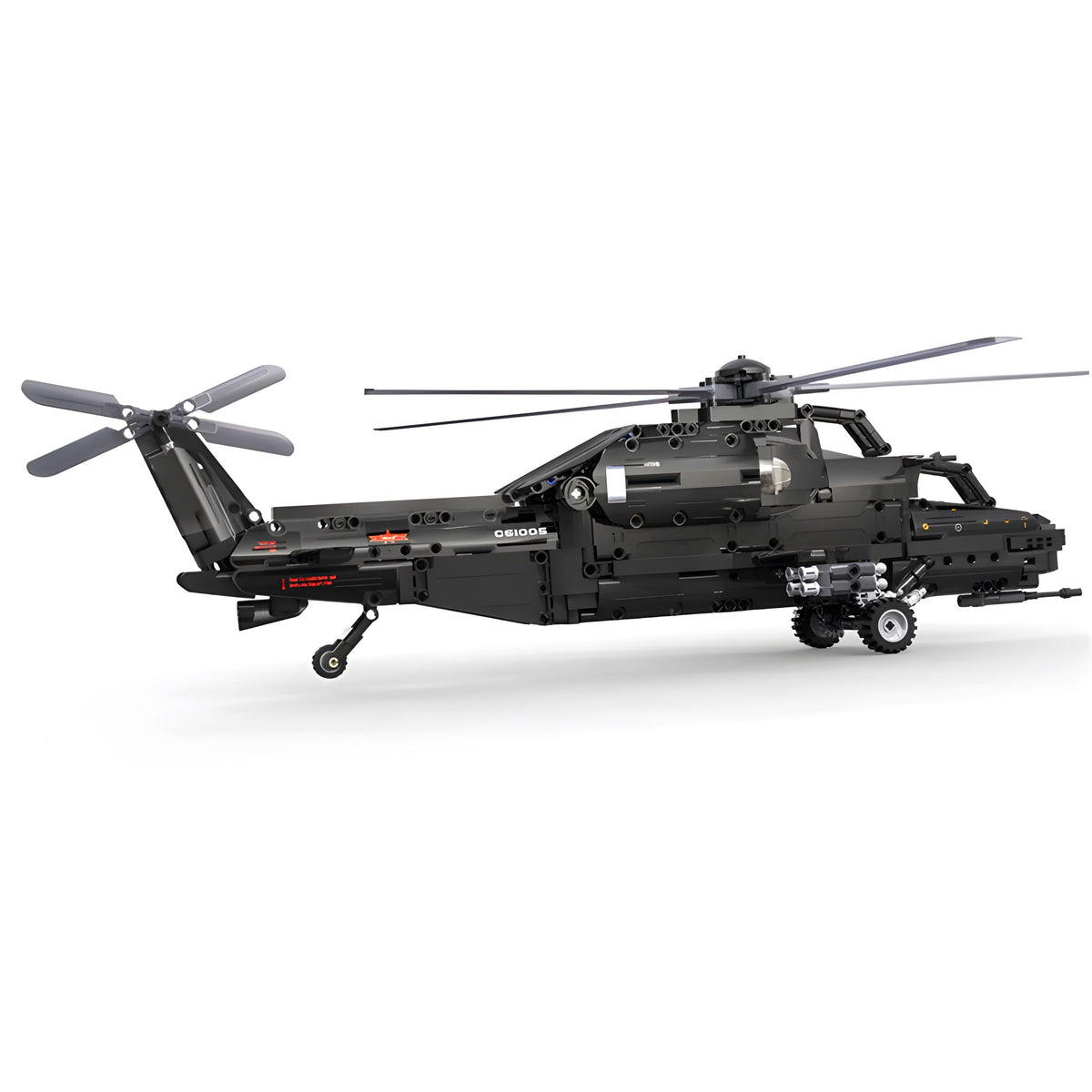 Trilumity WZ-10 Helicopter Building Block Set, Remote Control, 1,029-Piece