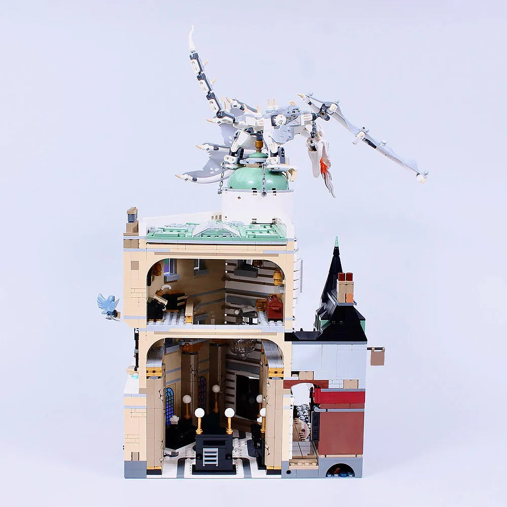MOC Building Block Set: Movie Expert Harry Potter Gringotts Wizarding Bank, Model 90052