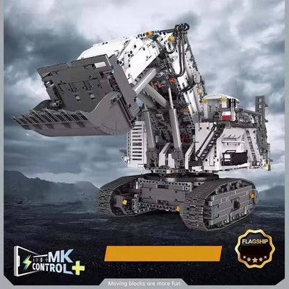 Mould King MOC Motorized Building Block Set: Liebherr R9800 Excavator, Model K17048