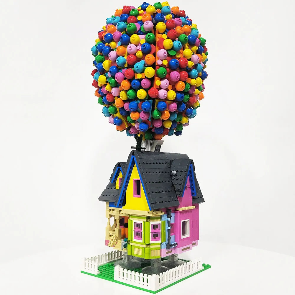 JieStar MOC Building Block Set: Balloon Up House, Model JJ9047